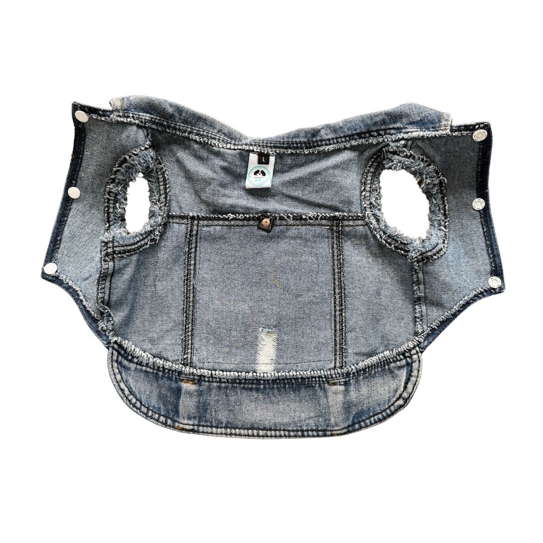 2 of Hearts 2.0 Dog Denim Battle Vest