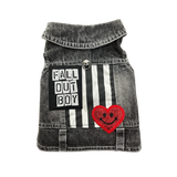 Denim Dog Vest "Fall Out Boy"