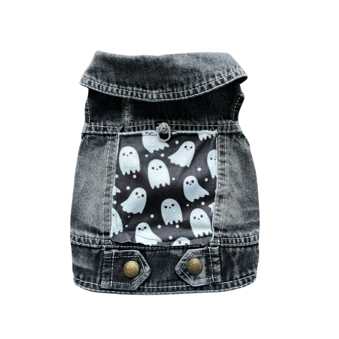 "Ghosting" Dog Denim Battle Vest 