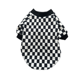 Lounge-y Checkers Dog Shirt
