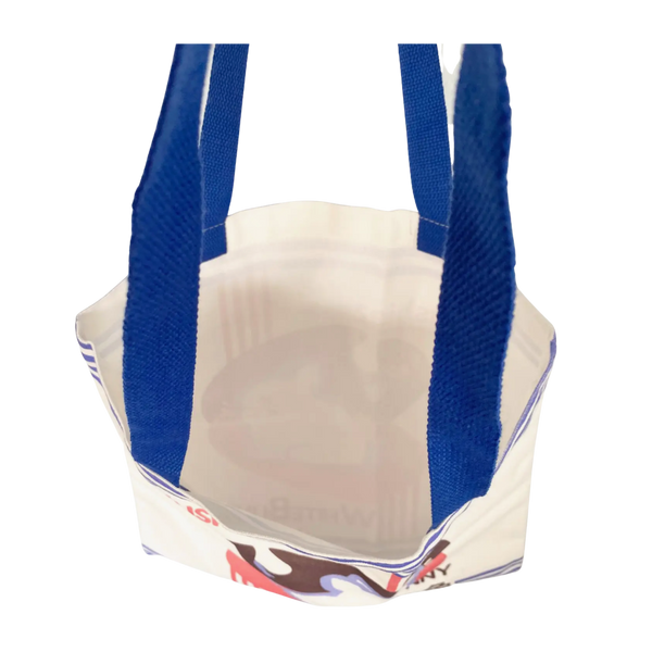 White Bunny Cotton Canvas Tote Bag