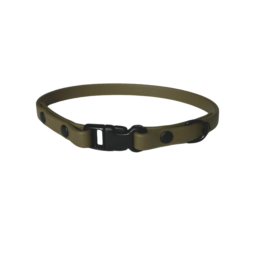 BioThane collar 3/8" olive