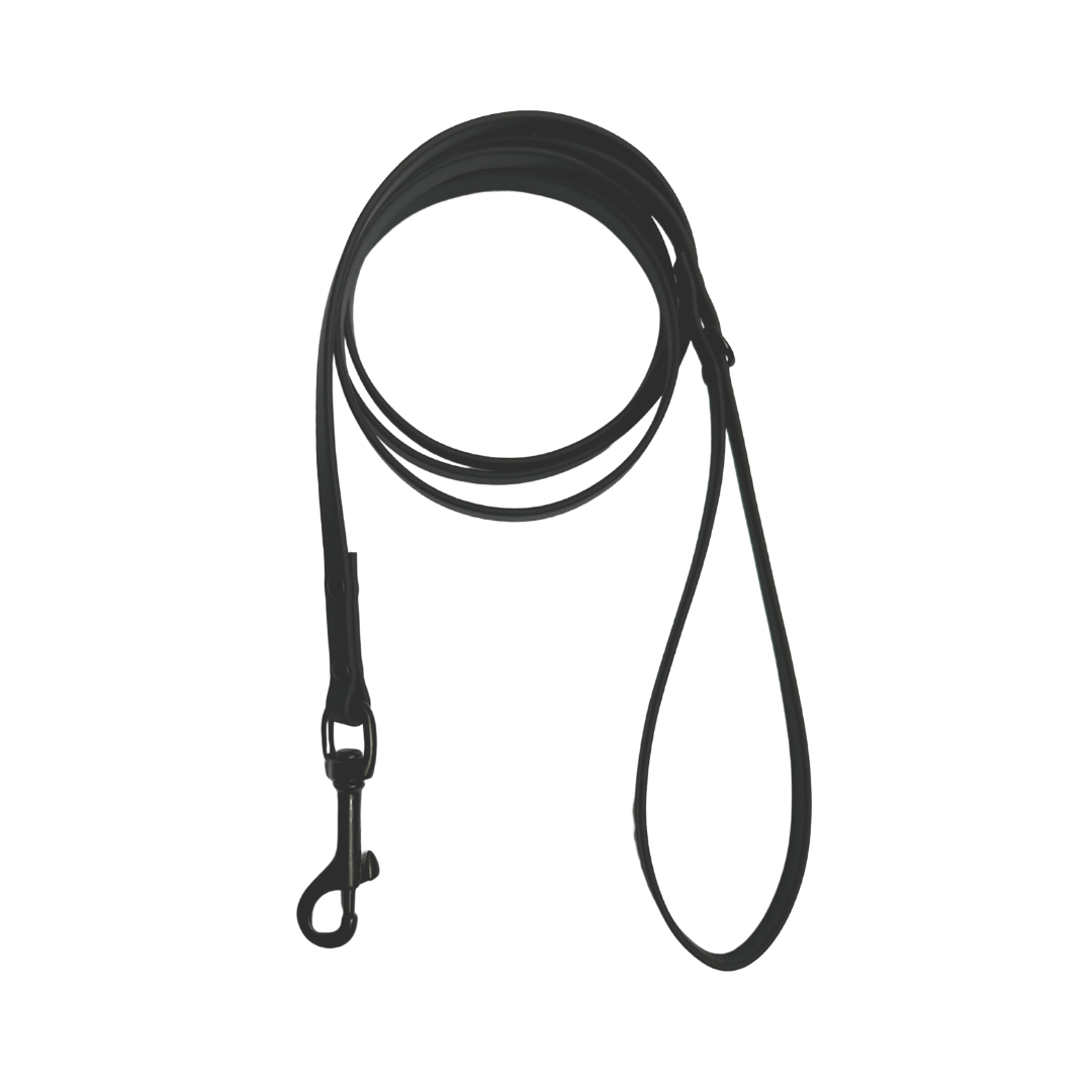 Biothane leash 3/8 black