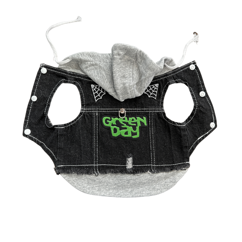 Battle vest with hood for dogs - Green Day 