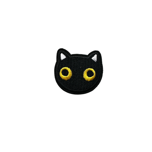 Embroidered Cat Head Accent Patch