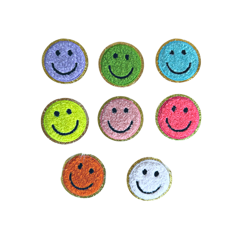 Chenille Happy Face 1 Patch