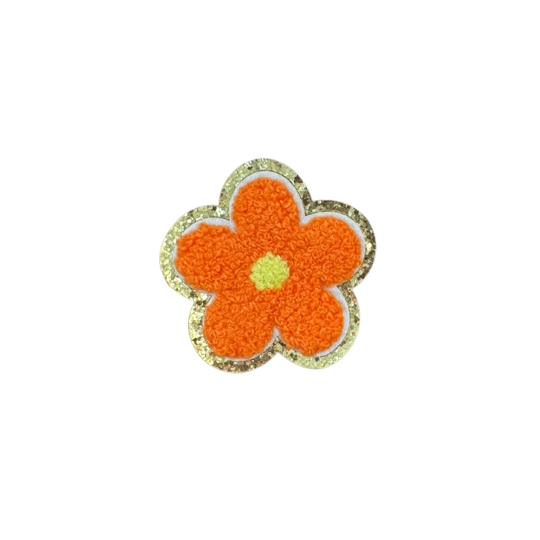 chenille flower patch for denim dog vests