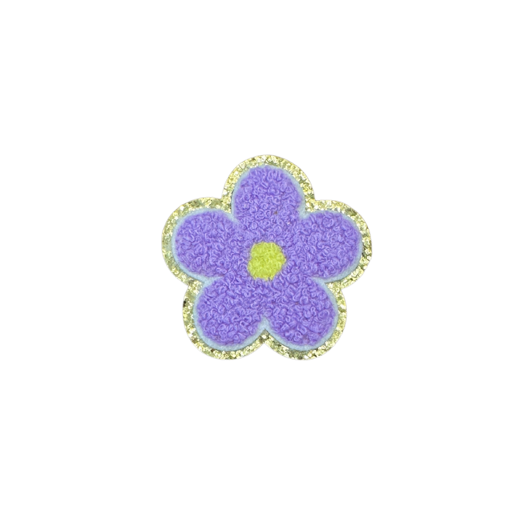 chenille flower patch for denim dog vests