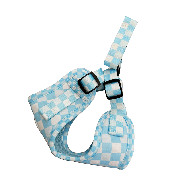 DOG BABY™ WALKIES Step-In Harness- Race Me Baby Blue