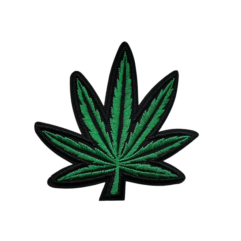 Embroidered Mary Jane Patch weed marajuana leaf