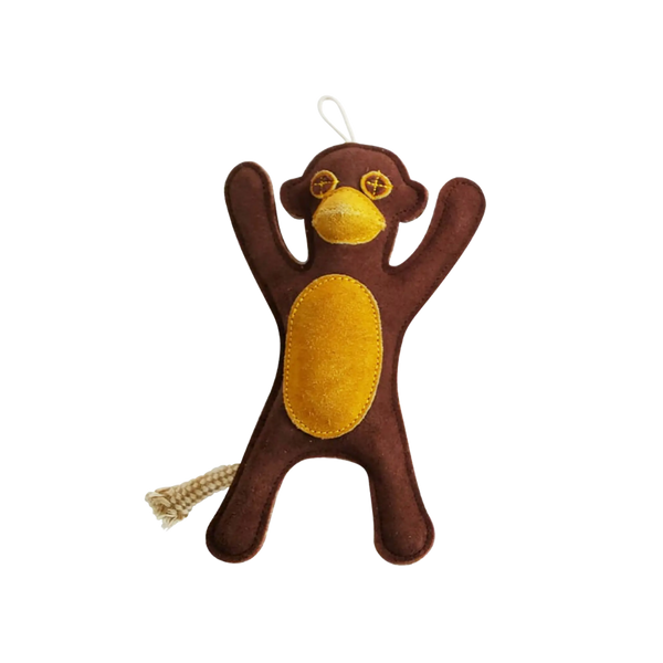 Leather Monkey Chew Toy