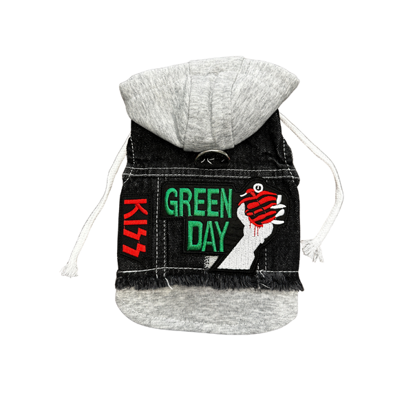 Green Day Hooded Vest for Dogs - XS