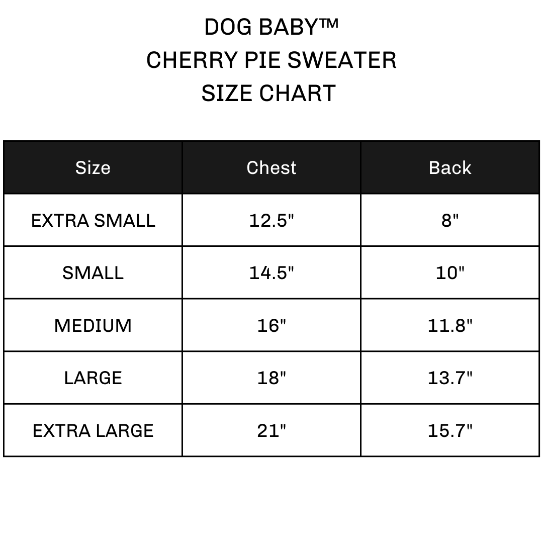 Cherry Pie Shaker Sweater - DOG BABY™